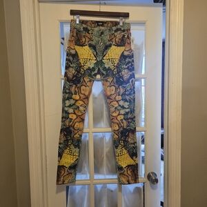 Hudson Jeans Midrise Nico 26- Yellow, Green, Brown